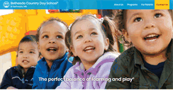 Desktop Screenshot of bethesdacountrydayschool.com