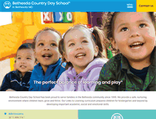 Tablet Screenshot of bethesdacountrydayschool.com